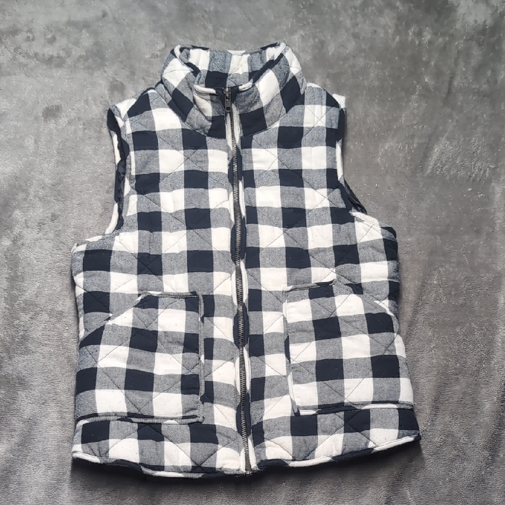 Buffalo Plaid Puffer Vest By Papaya